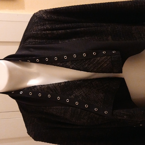 Patchington black knit jacket Sz PS - Picture 2 of 5